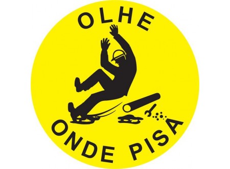 Sinalização de Piso - Olhe Onde Pisa